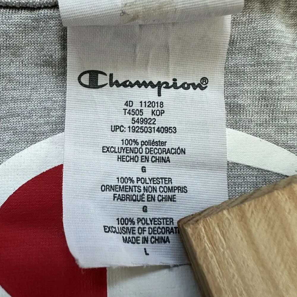 Champion Mens Jersey Blue Activewear Tank Top Gray Reversible Size Large - Picture 5 of 6